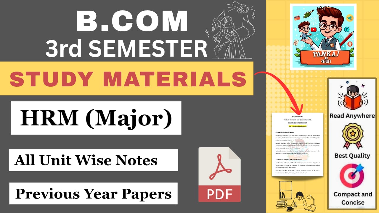 Human Resource Management (B.com 3rd Semester)