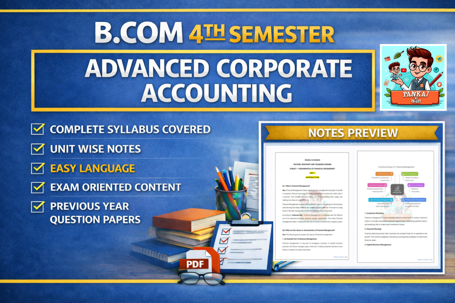 Advanced Corporate Accounting (B.com 4th Semester)