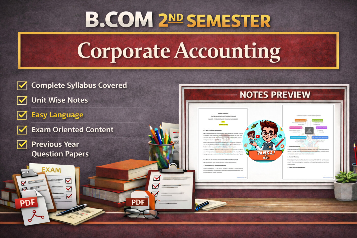 Corporate Accounting (B.com 2nd Semester)