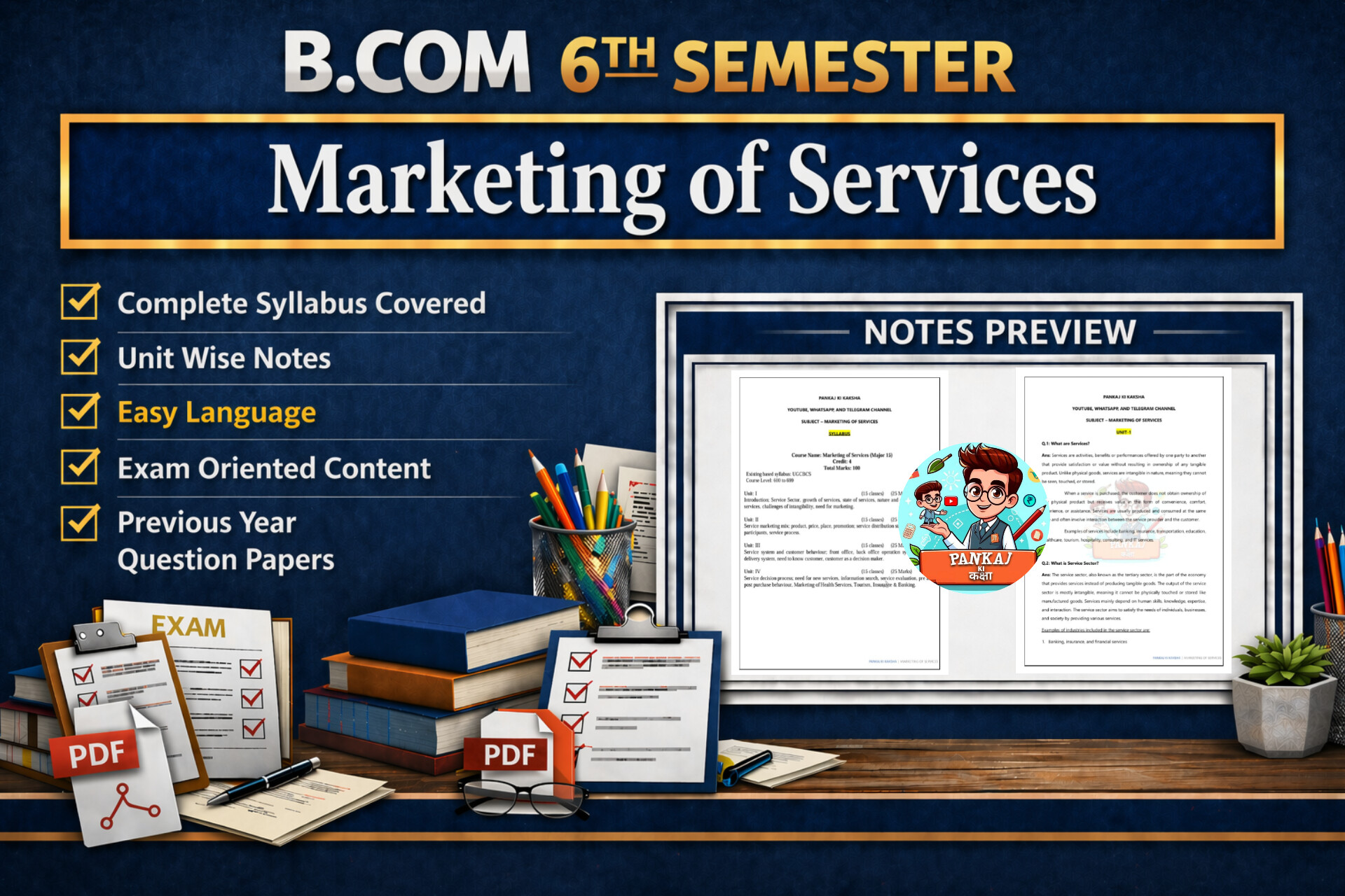 Marketing of Services (B.com 6th Semester)