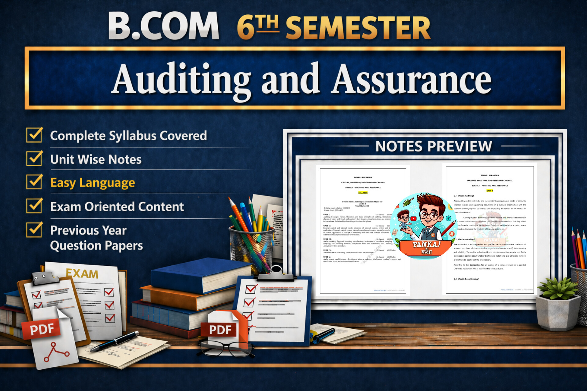 Auditing and Assurance (B.com 6th Semester)