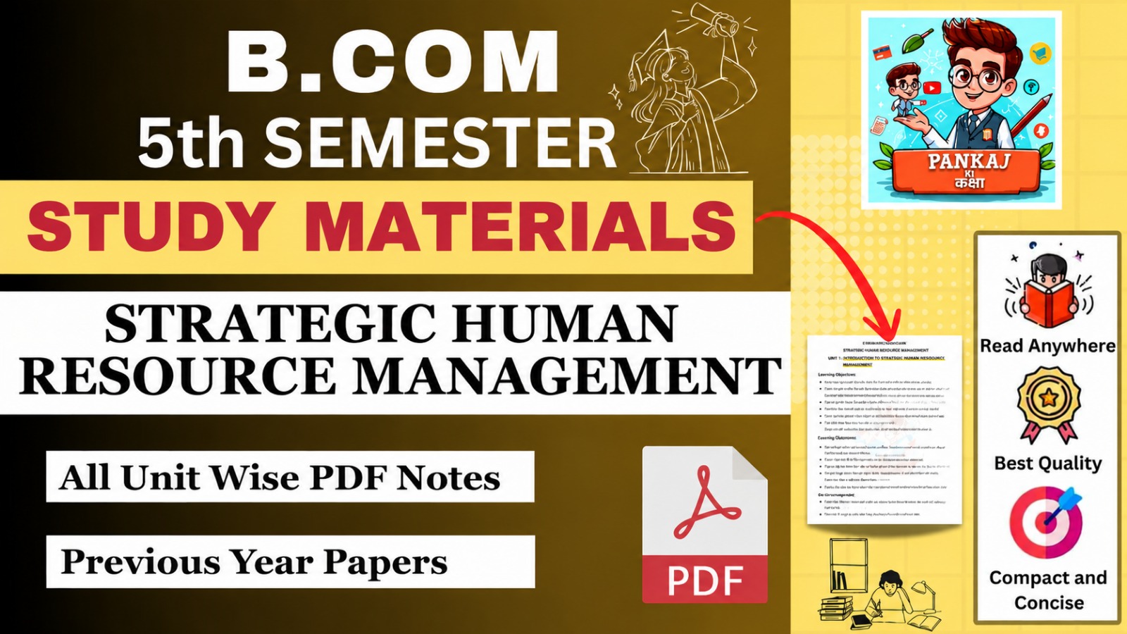 Strategic Human Resource Management (B.com 5th Semester)